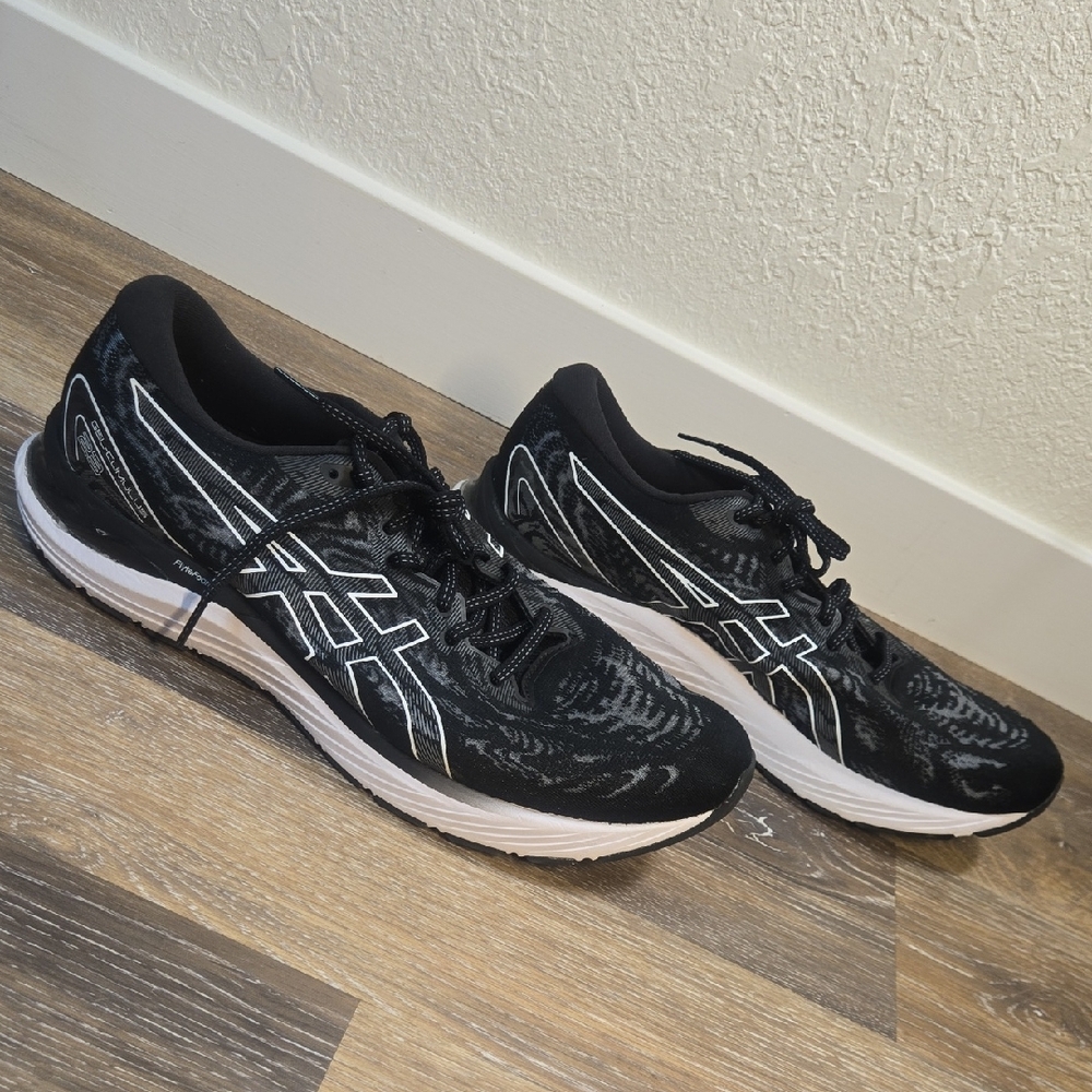 ASICS Black and White Athletic Sneakers - Picture 6 of 11